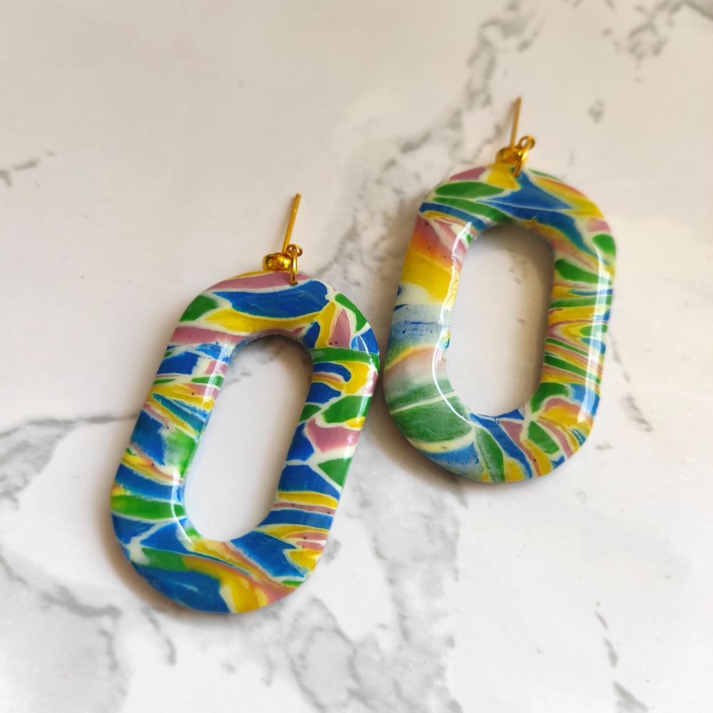 
                  
                    Mixed Colours Collection Polymer Clay Earrings
                  
                