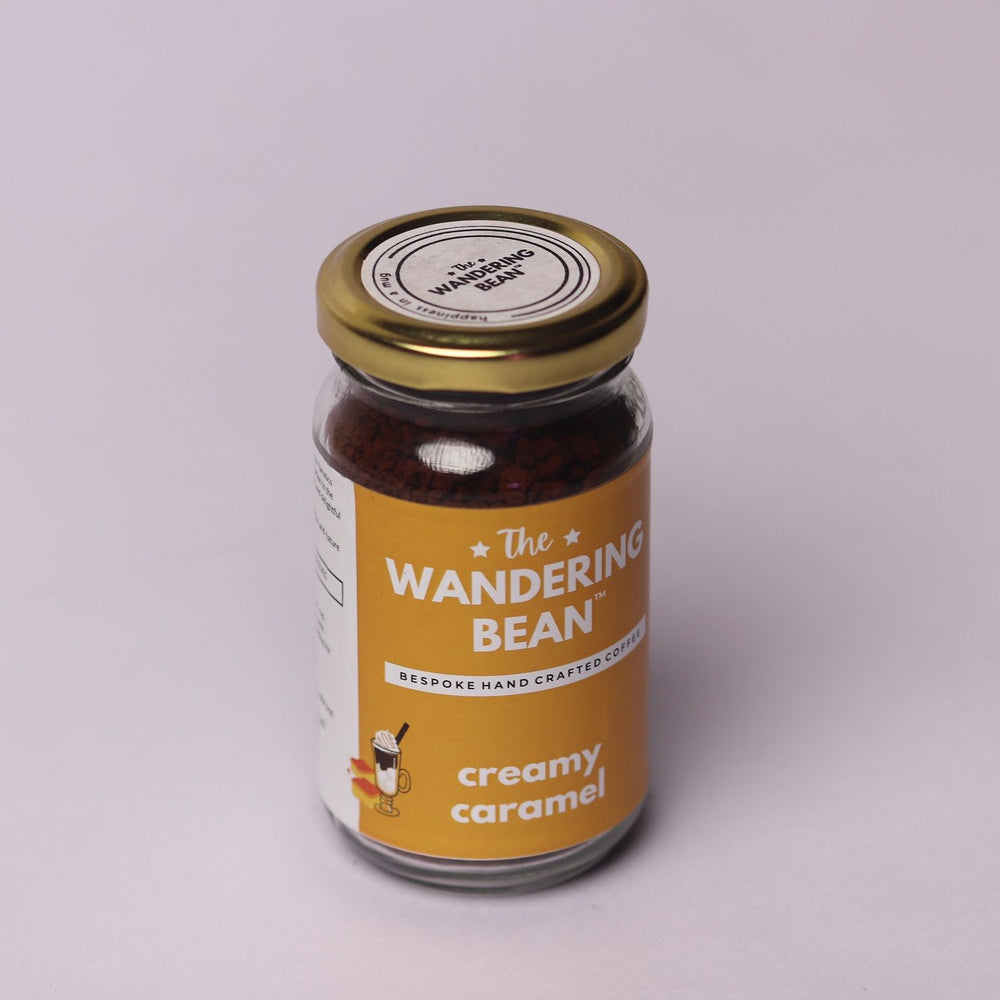 The Wandering Bean Instant Coffee Powder with Creamy Caramel - 60g (Pack of 1)