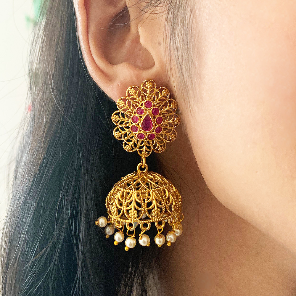 
                  
                    Intricate Maze Lightweight Jhumkas
                  
                