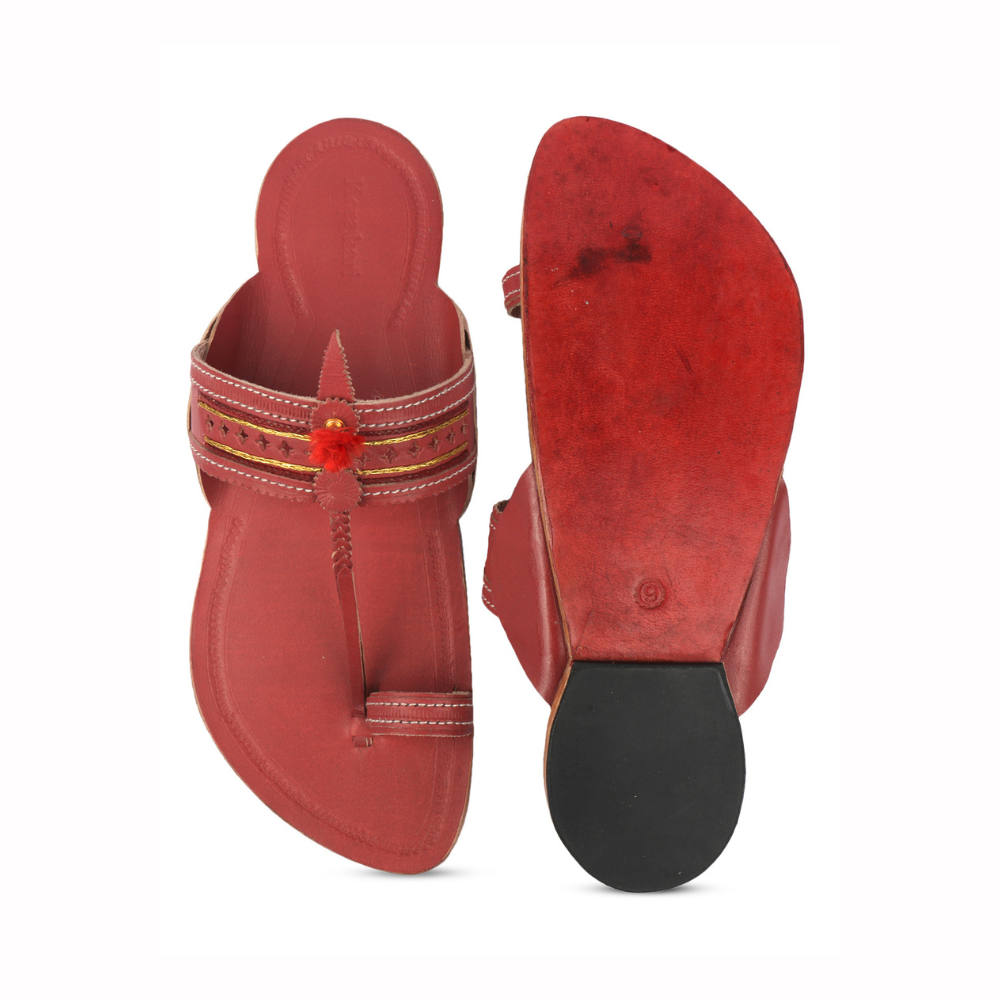 
                  
                    Korakori Cherry Blossom Kolhapuri Slippers
                  
                