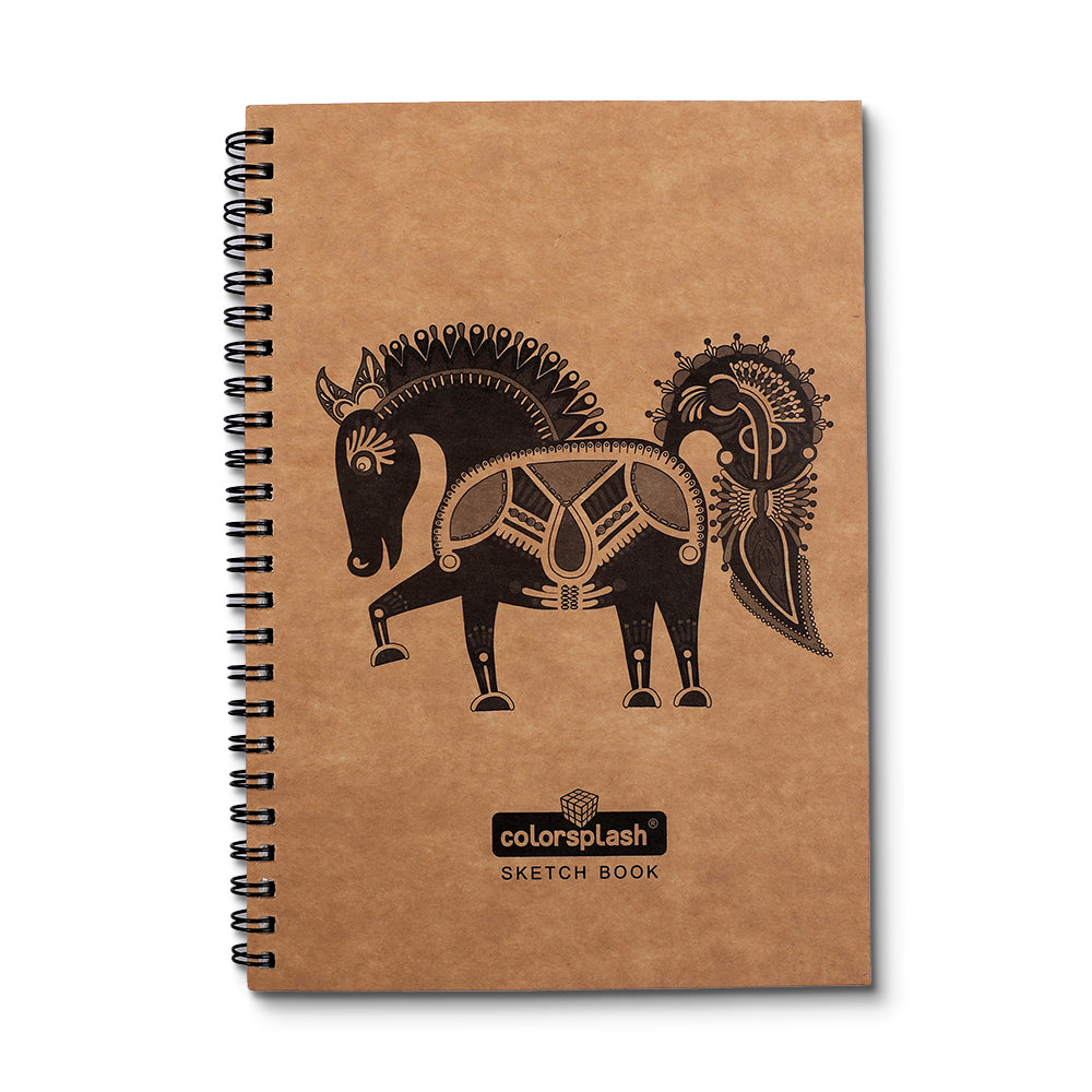 
                  
                    A5 Sketch Book (100 Pages Wiro Brown) - 100 GSM (Pack of 6)
                  
                