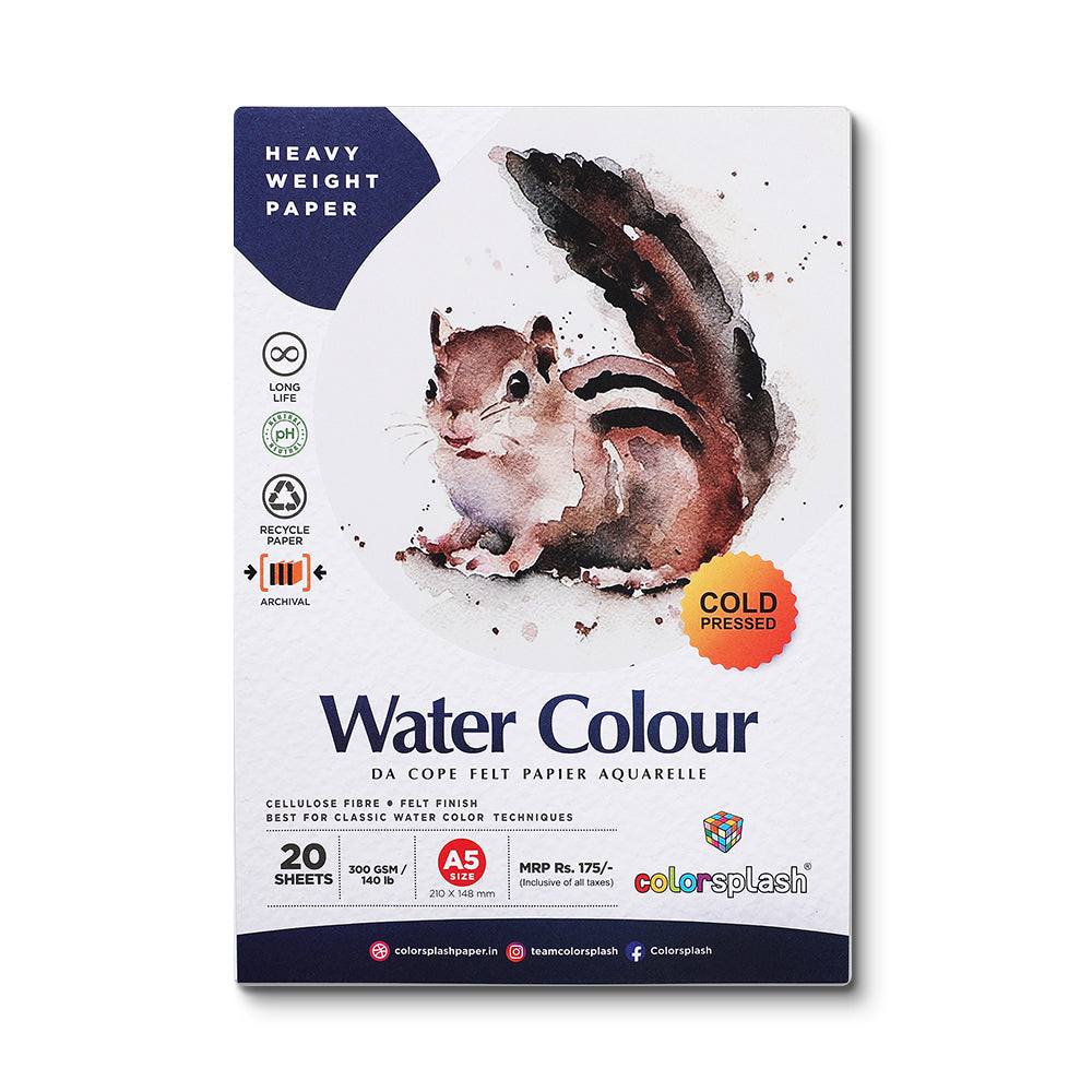 
                  
                    A5 Water Colour - Coldpressed 20 Sheets -300 GSM (Pack of 2)
                  
                