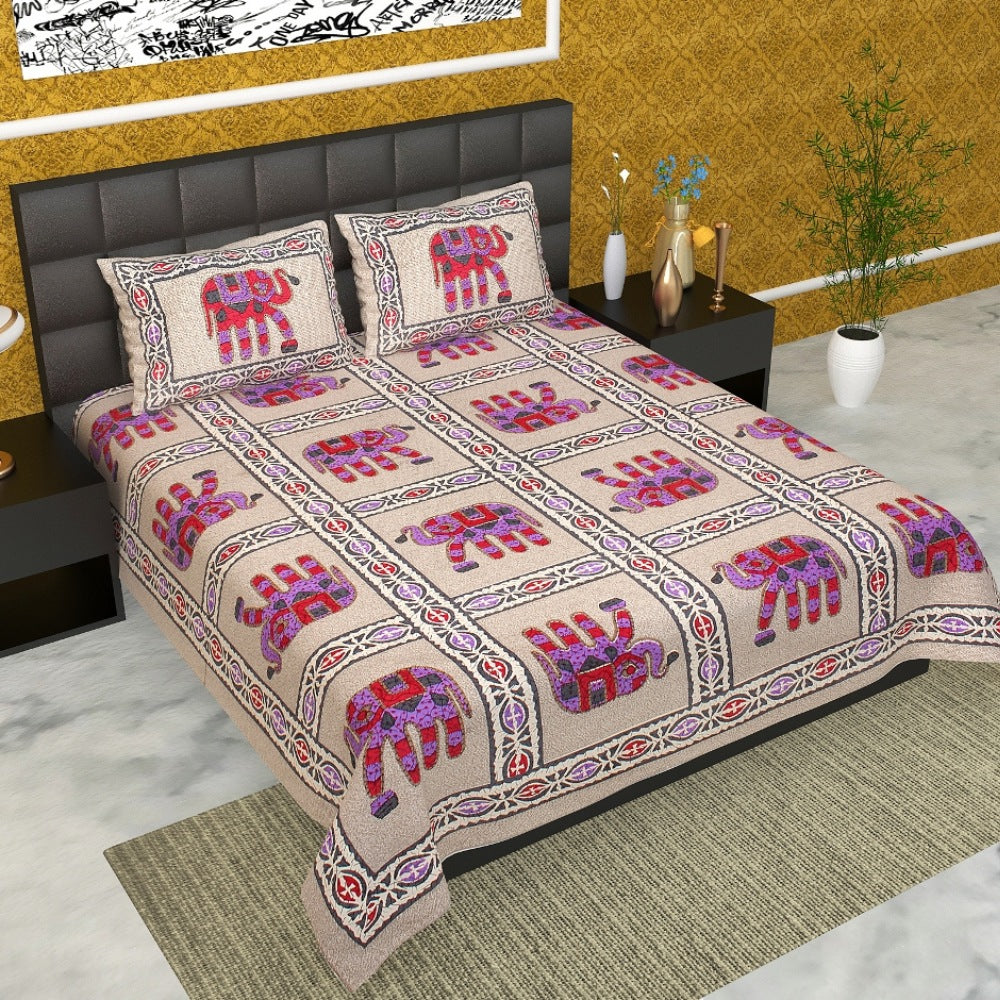 
                  
                    Kandy Shop Sanganeri Printed Cotton King Size Double Bedsheet With 2 Pillow Covers
                  
                