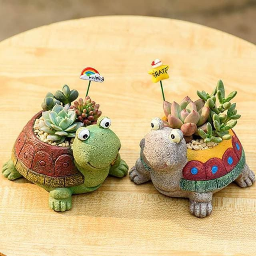 Turtle Planters/Pots (Set of 2)