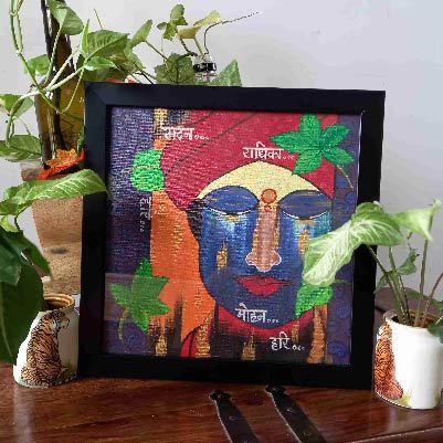 Krishna Abstract Acrylic Painting