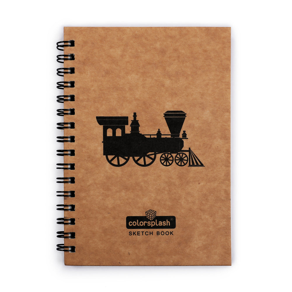 
                  
                    A6 Sketch Book (100 Pages Wiro Brown) - 100 GSM (Pack of 6)
                  
                