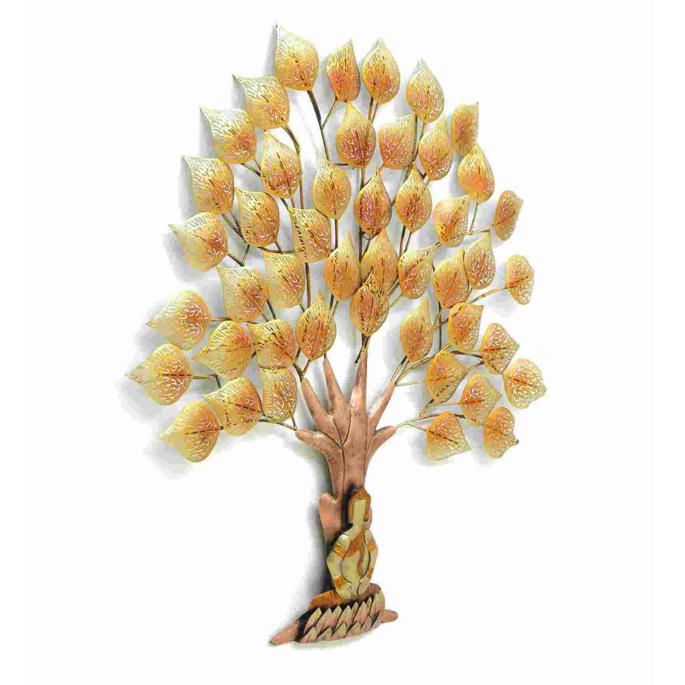 
                  
                    LED Light Equipped Golden Leaves Tree for Wall
                  
                