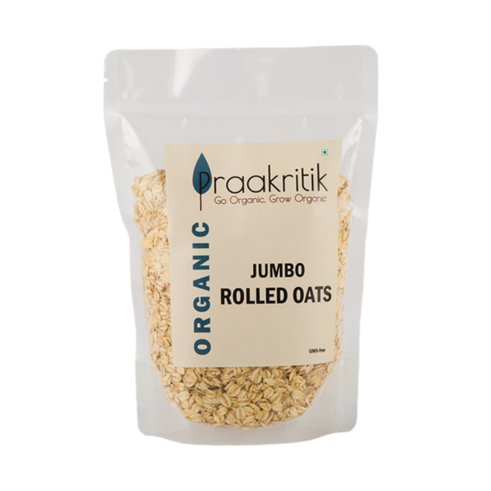 Prakritik Organic Jumbo Rolled Oats (500g)