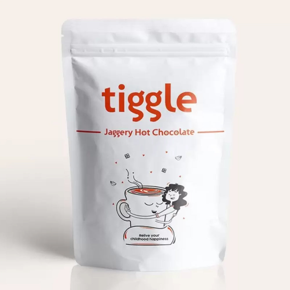 Tiggle Jaggery Hot Chocolate Mix | 10 cups pack