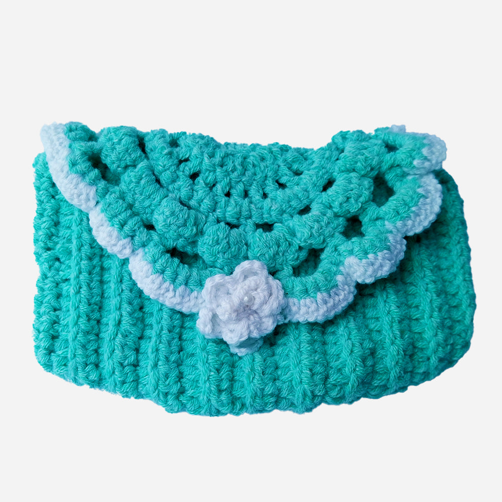 Crochet Floral Purse
