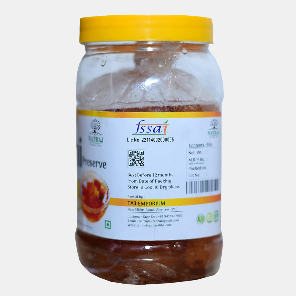 
                  
                    Natraj The Right Choice Homemade Taste Bihi Murabba (Safarjal Murabba) Quince Preserve (1kg)
                  
                