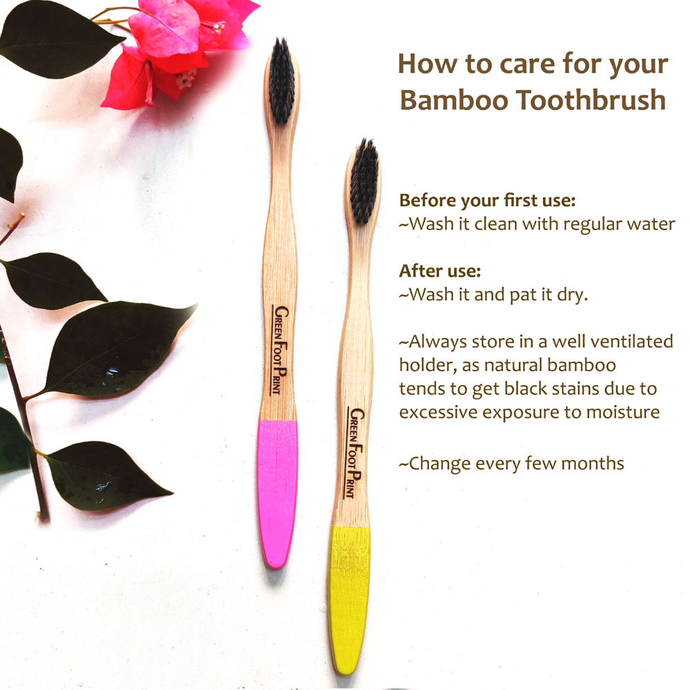 
                  
                    Natural Bamboo Toothbrush - Pack of 2 (Charcoal bristles)
                  
                