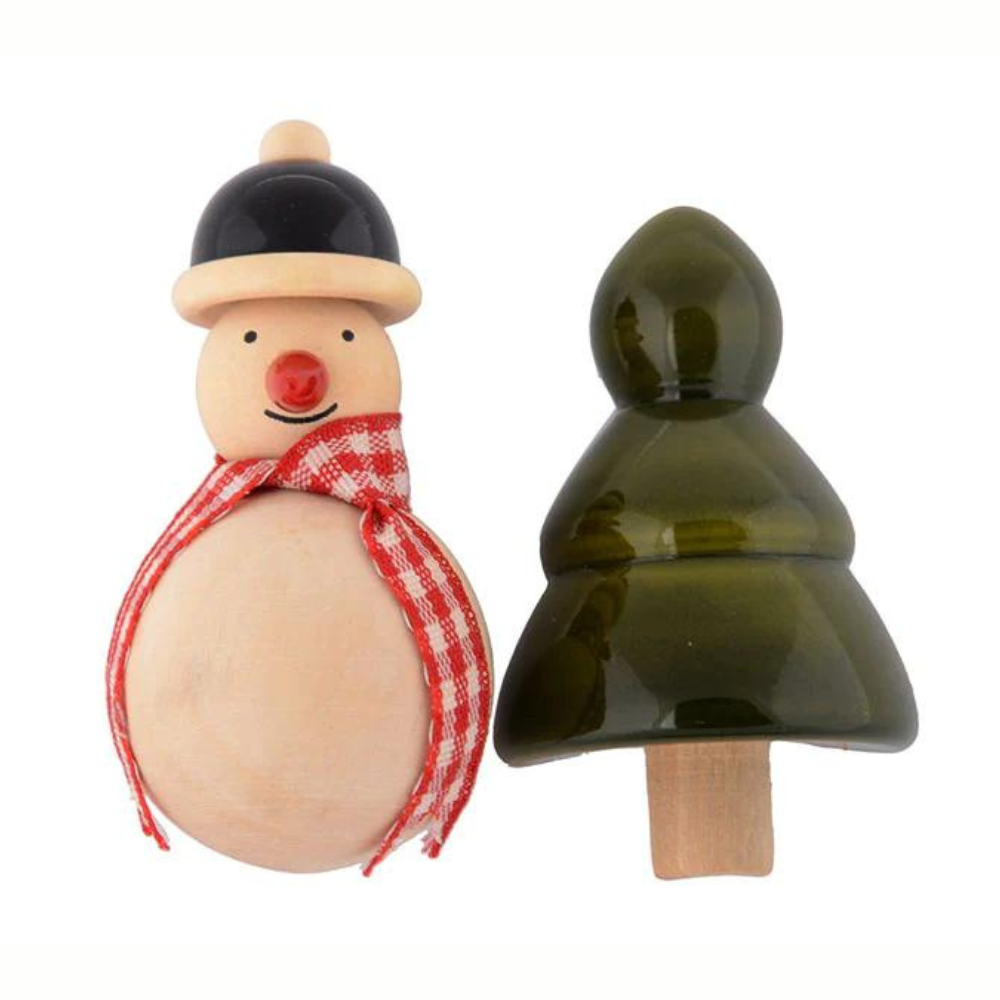 
                  
                    Fairkraft Creations Handmade Snowman and Xmas Tree Wooden Fridge Magnets (Set of 2)
                  
                