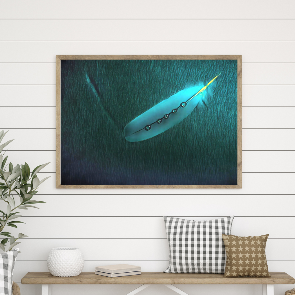 
                  
                    Water Droplets on Feather Digital Painting
                  
                