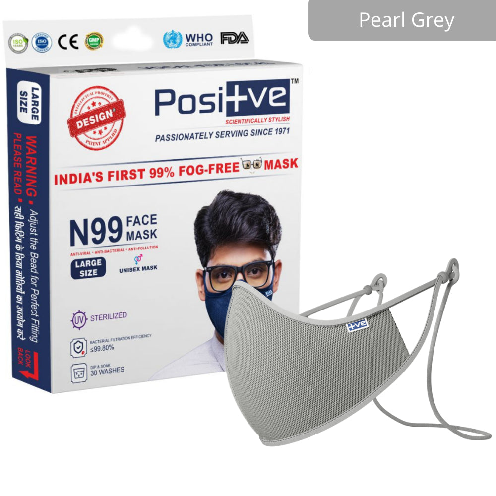 N99 Reusable Face Mask [Pearl Grey]