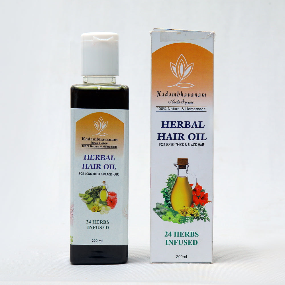 
                  
                    Kadambhavanam Herbal Hair Oil (200ml)
                  
                