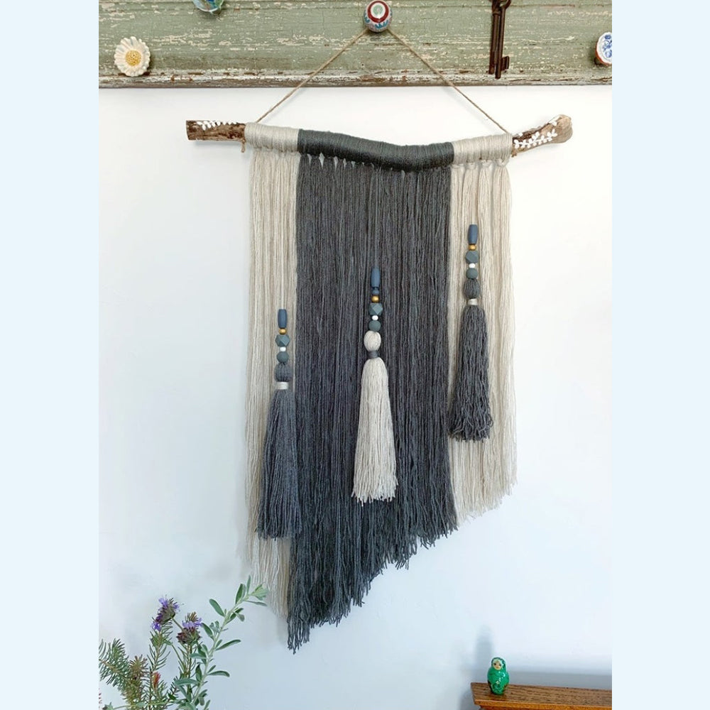 
                  
                    Grey and Off-white Multicolour Boho Wall Hanging
                  
                