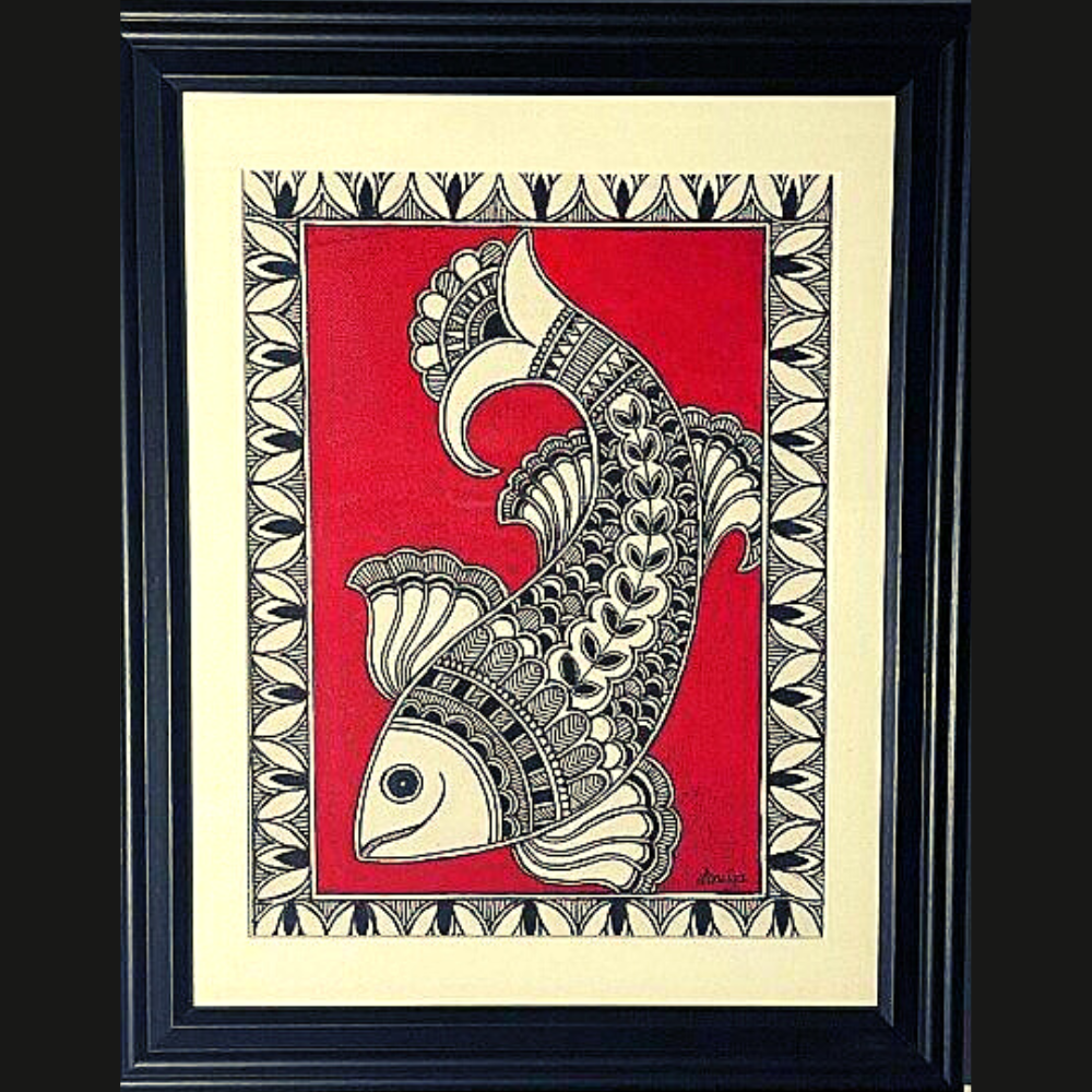 A beautiful piece of Mithila Art famously known as Madhubani Paintings by  artist @alckas.art. To feature on our page. Tag us in your art... |  Instagram