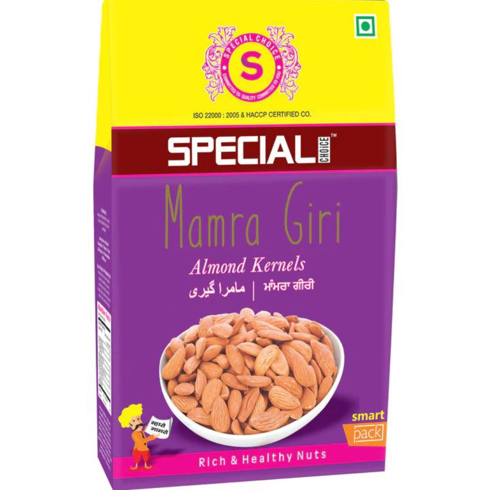 
                  
                    Special Choice Mamra Giri (Almond Kernels) Vacuum Pack (100g)
                  
                