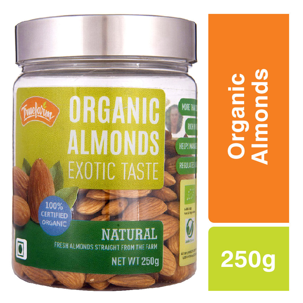 
                  
                    Truefarm Foods Organic Natural Almonds (250g)
                  
                
