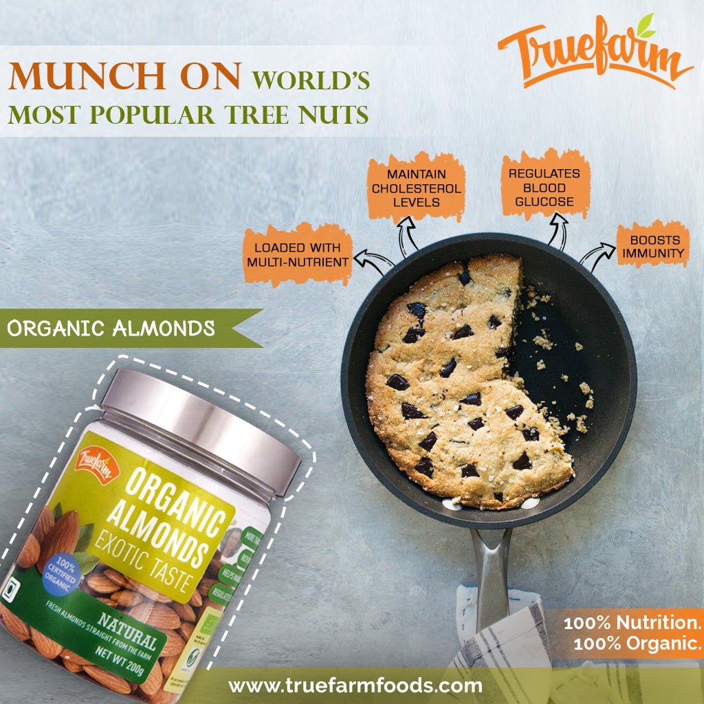 
                  
                    Truefarm Foods Organic Natural Almonds (250g)
                  
                