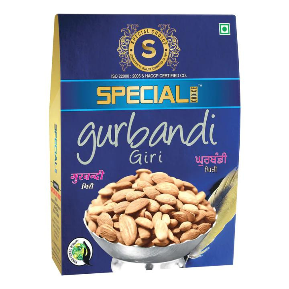 
                  
                    Special Choice Gurbandi Giri (Almond Kernels) Vacuum Pack
                  
                