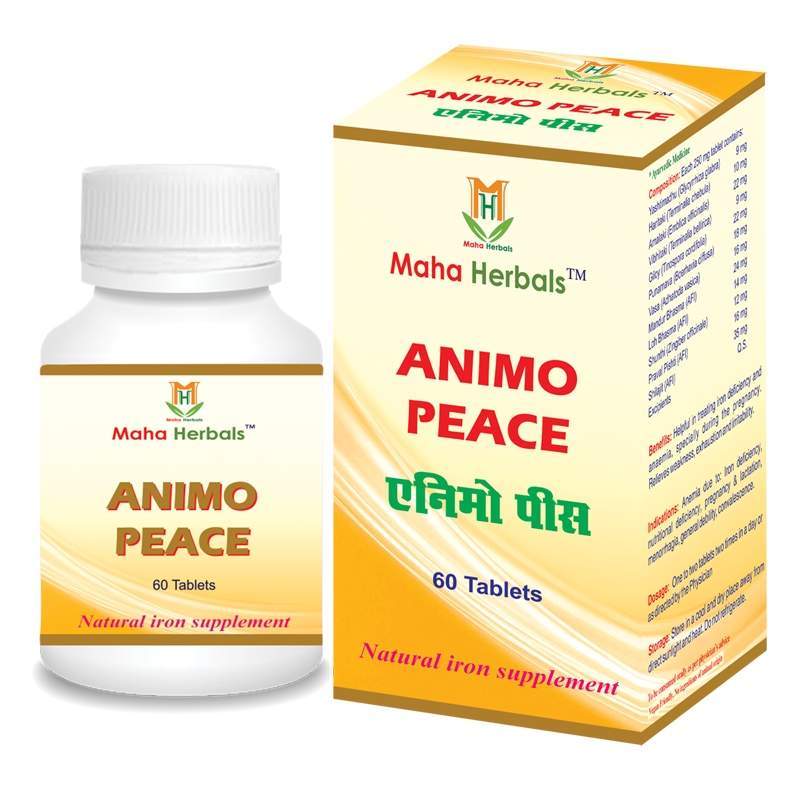 Maha Herbals Animo Peace Tablets (60 Tablets)
