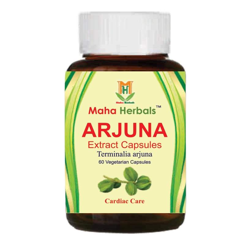 Maha Herbals Arjuna Extract Capsules (60 Capsules)