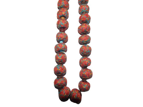 
                  
                    Wood Bottom and Thread Balls Necklace
                  
                