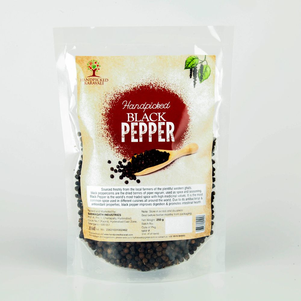 
                  
                    Handpicked Karavali Black Pepper A Grade (250g)
                  
                