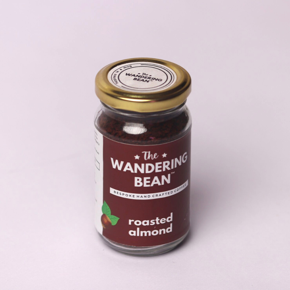 
                  
                    The Wandering Bean Instant Coffee Powder with Roasted Almond 60g (Pack of 1)
                  
                