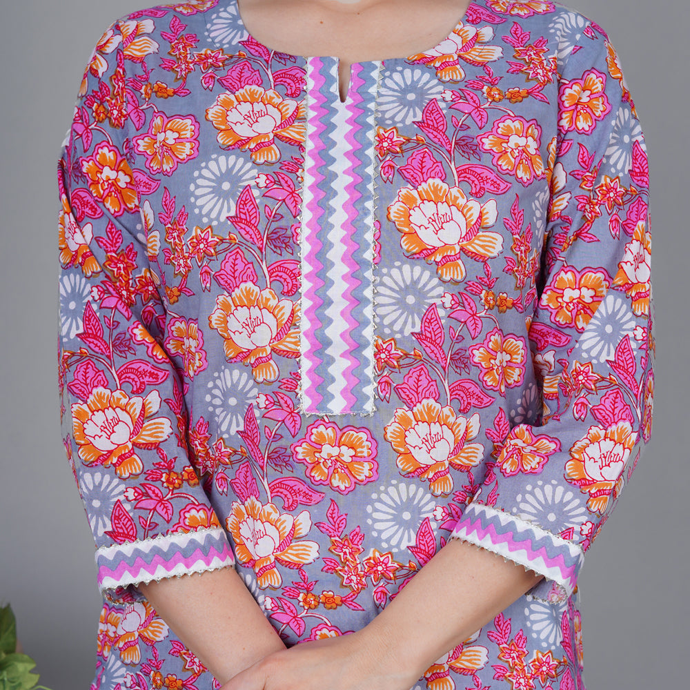 
                  
                    Floral Printed Kurti
                  
                