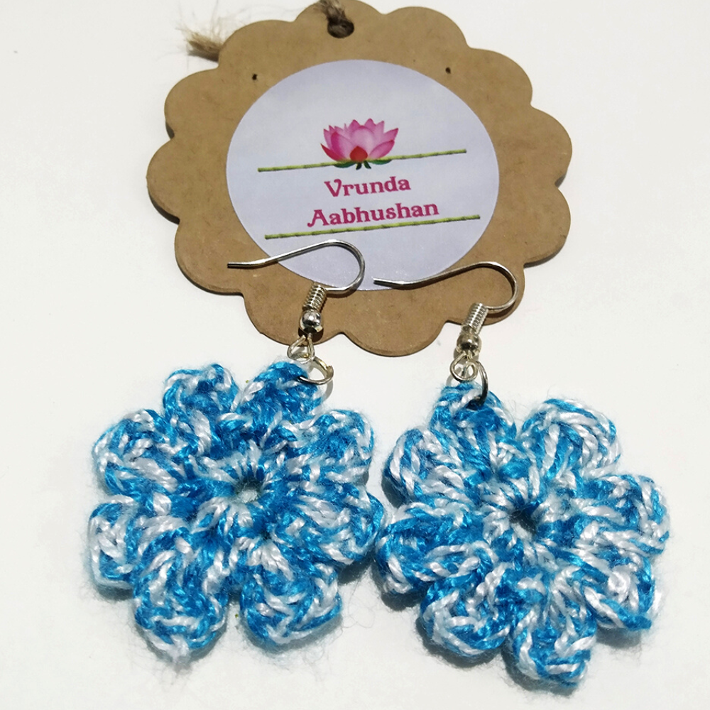 Crochet Diamond Earrings