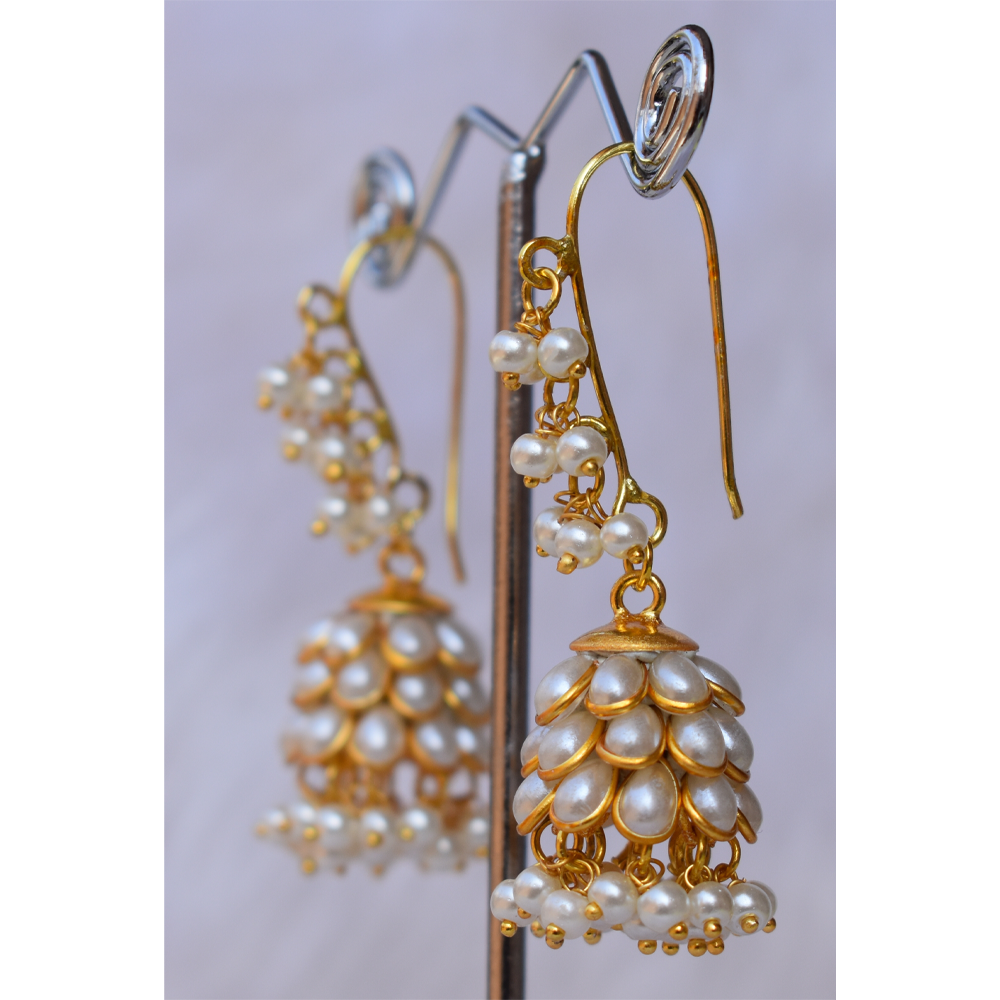 
                  
                    Handmade Pachchikari Jhumkas
                  
                