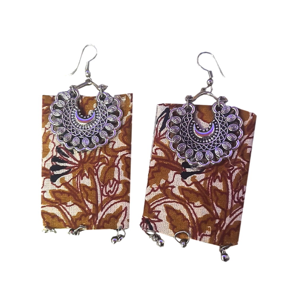 Handcrafted Fabric Earrings