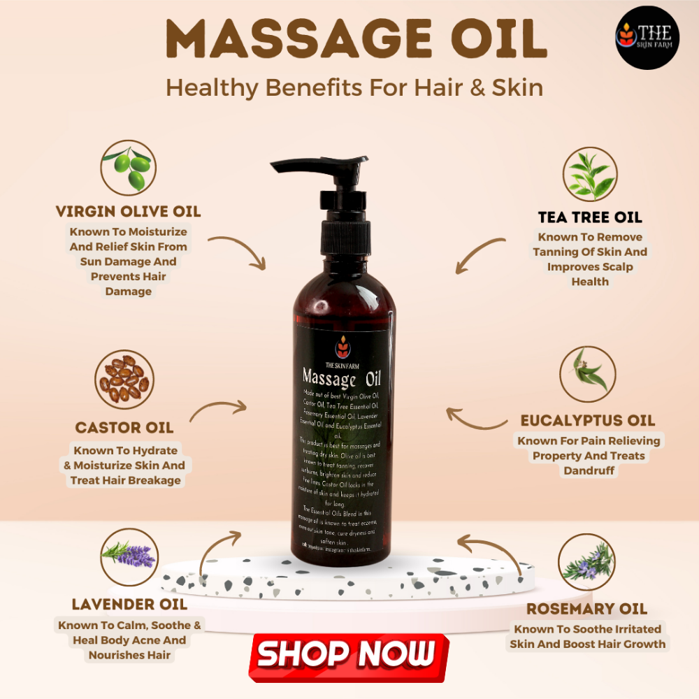 
                  
                    Massage Oil By The Skin Farm (200ml)
                  
                