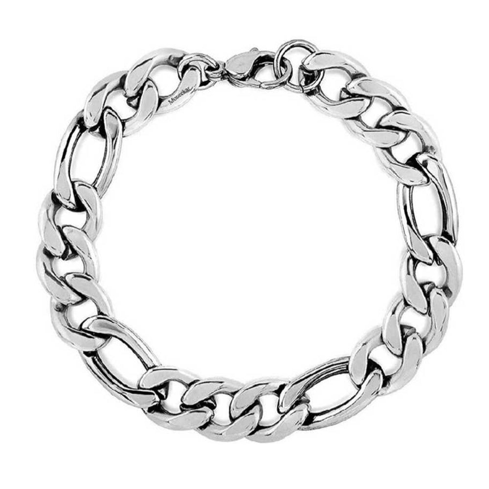 Bandish Shiny Silver Bracelet for Men