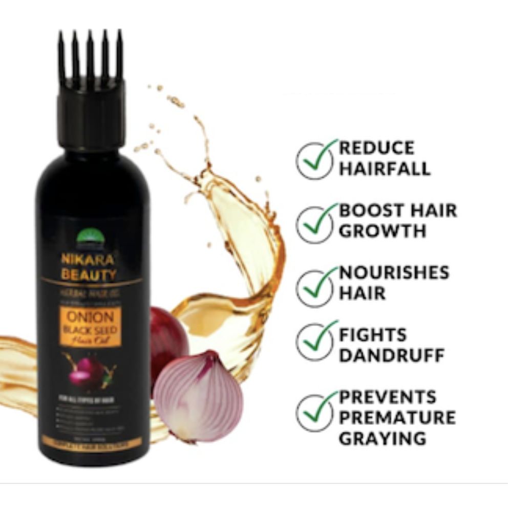 
                  
                    Herbal Nikara Beauty Onion Black Seed Hair Oil
                  
                