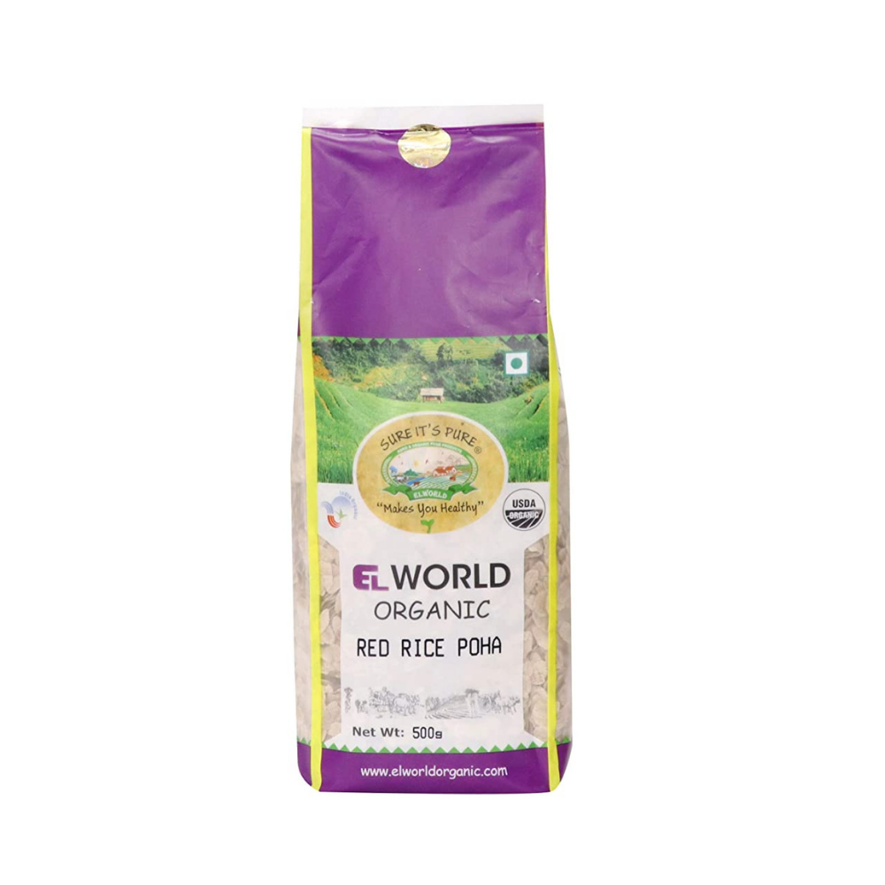 ELworld Red Rice Poha- 500g (Pack of 2)