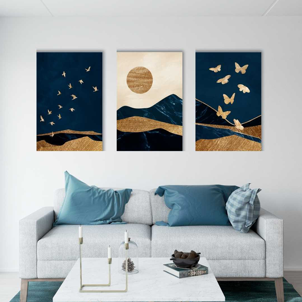 
                  
                    Large Size Abstract Canvas Painting (Set of 3)
                  
                