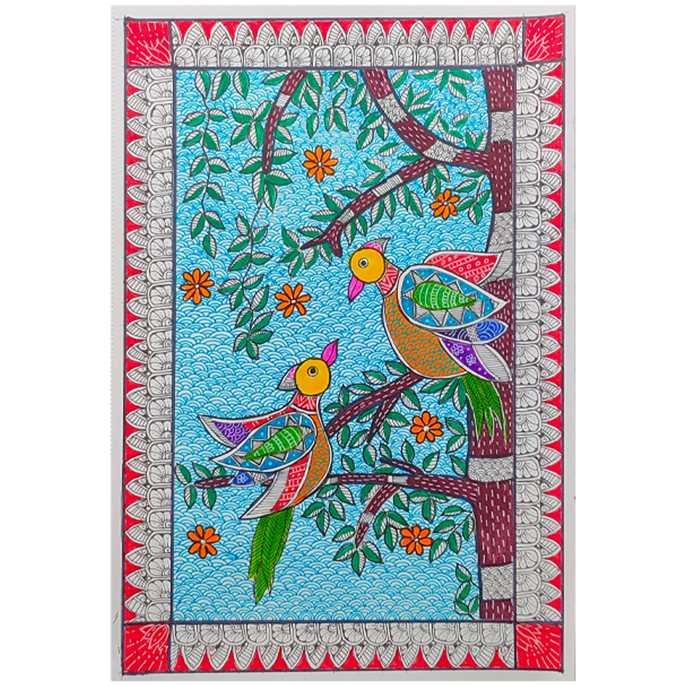 
                  
                    Handmade Madhubani Painting
                  
                