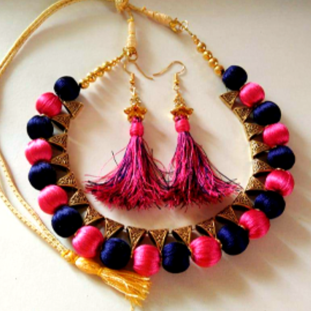 Tassel Earrings & Necklace Set