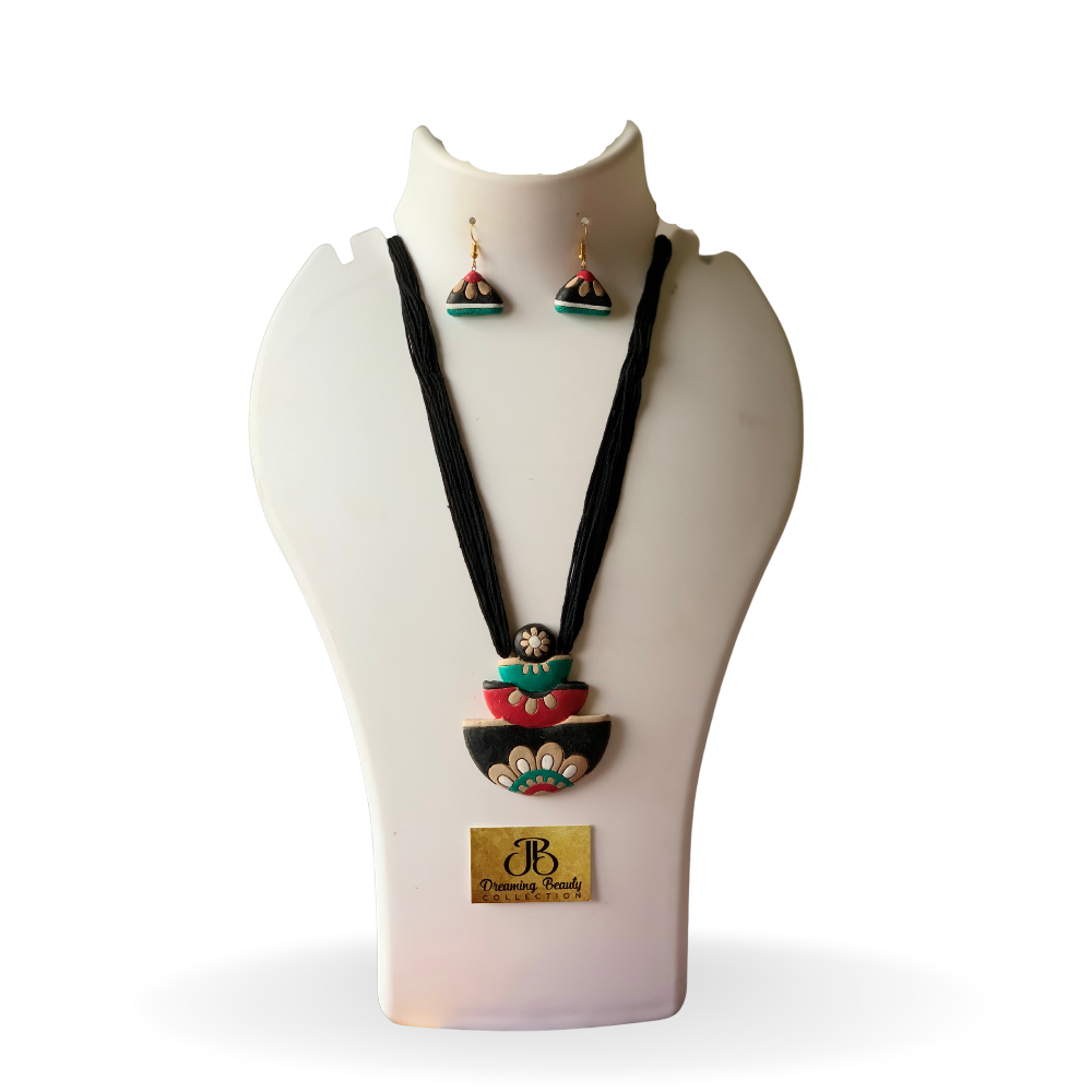 Handmade Terracotta Designer Necklace Set