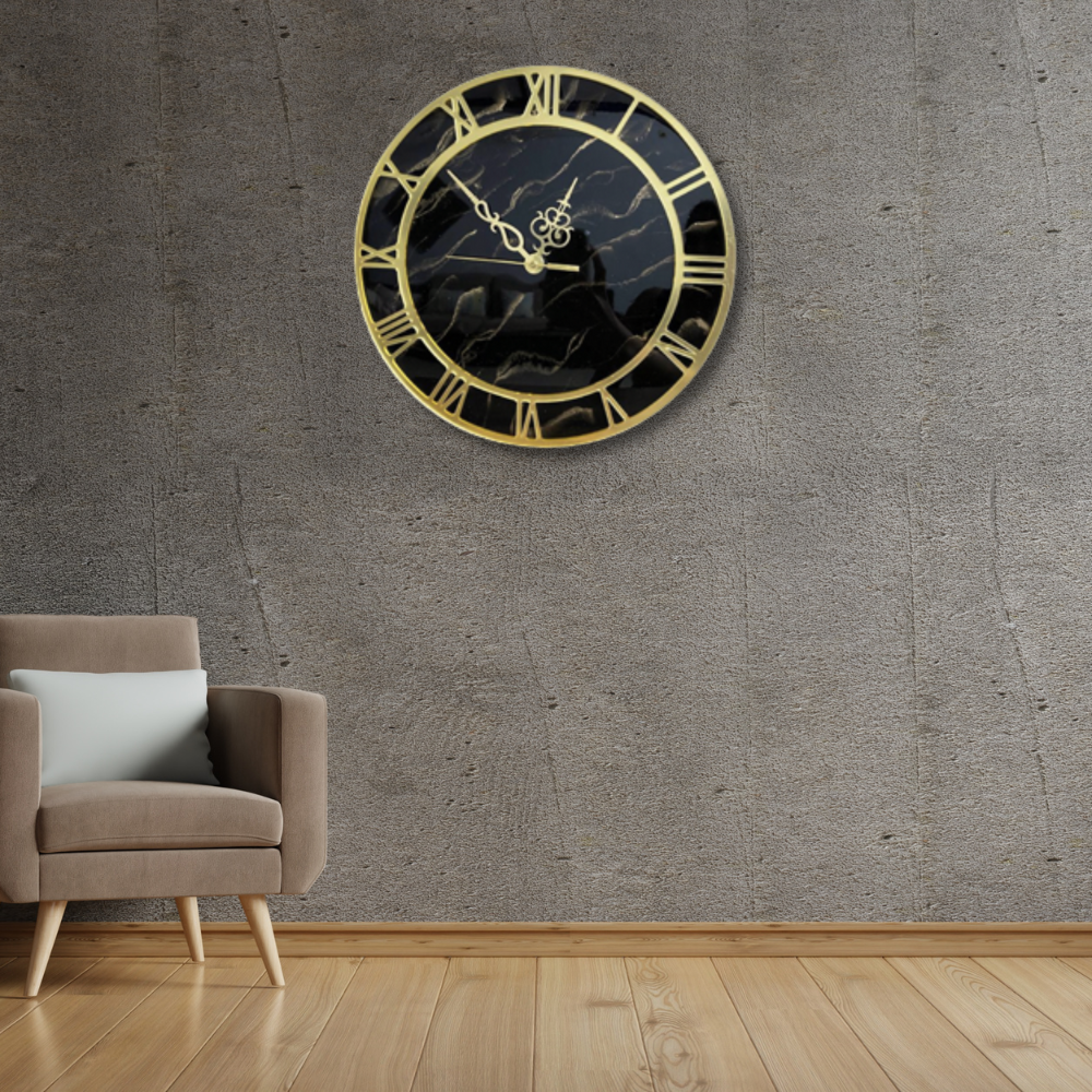 
                  
                    Black Resin Wall Clock
                  
                