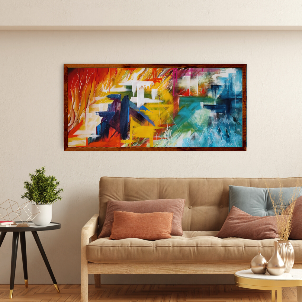 
                  
                    'Life is Full of Colours' Abstract Painting
                  
                