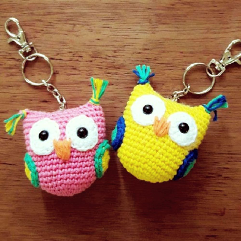 Owl Woollen Keyring