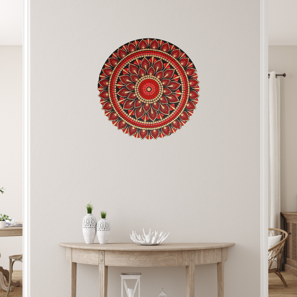 Dot Mandala as wall decor