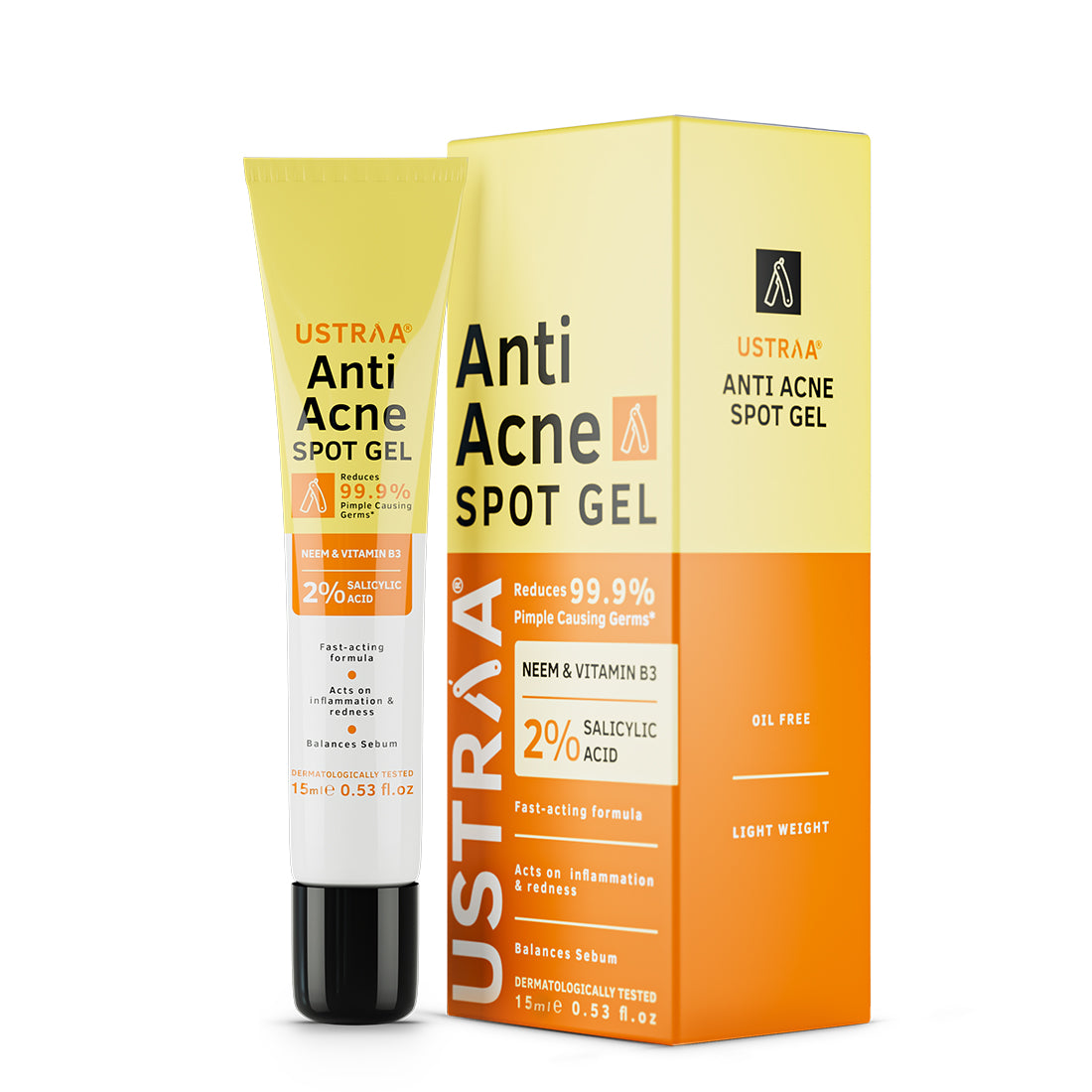 
                  
                    Ustraa Anti Acne Kit (Anti Acne Spot Gel 15ml & Face Wash Oily Skin 200g)
                  
                