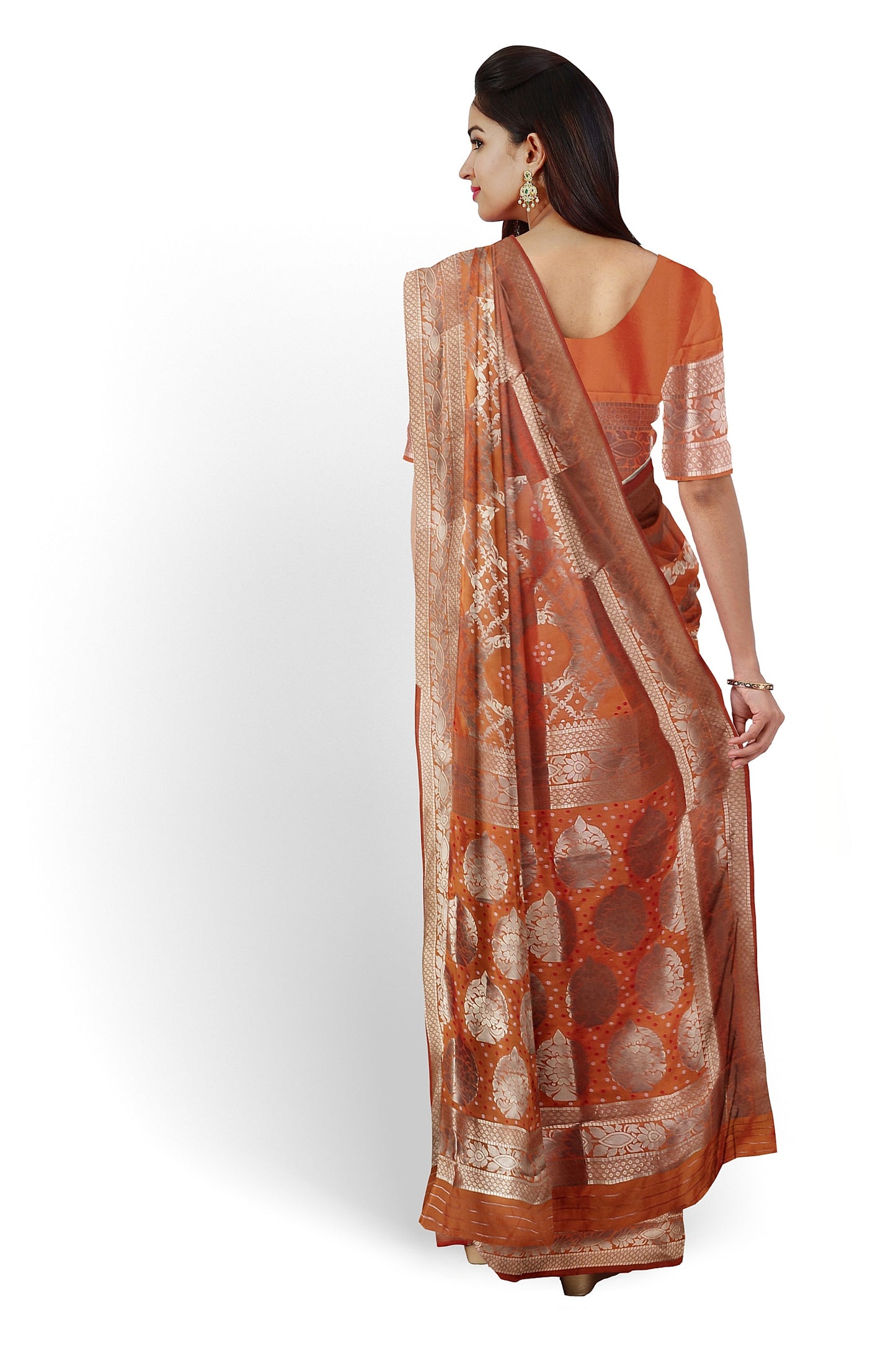 
                  
                    Handwoven Banarasi Silk Saree
                  
                