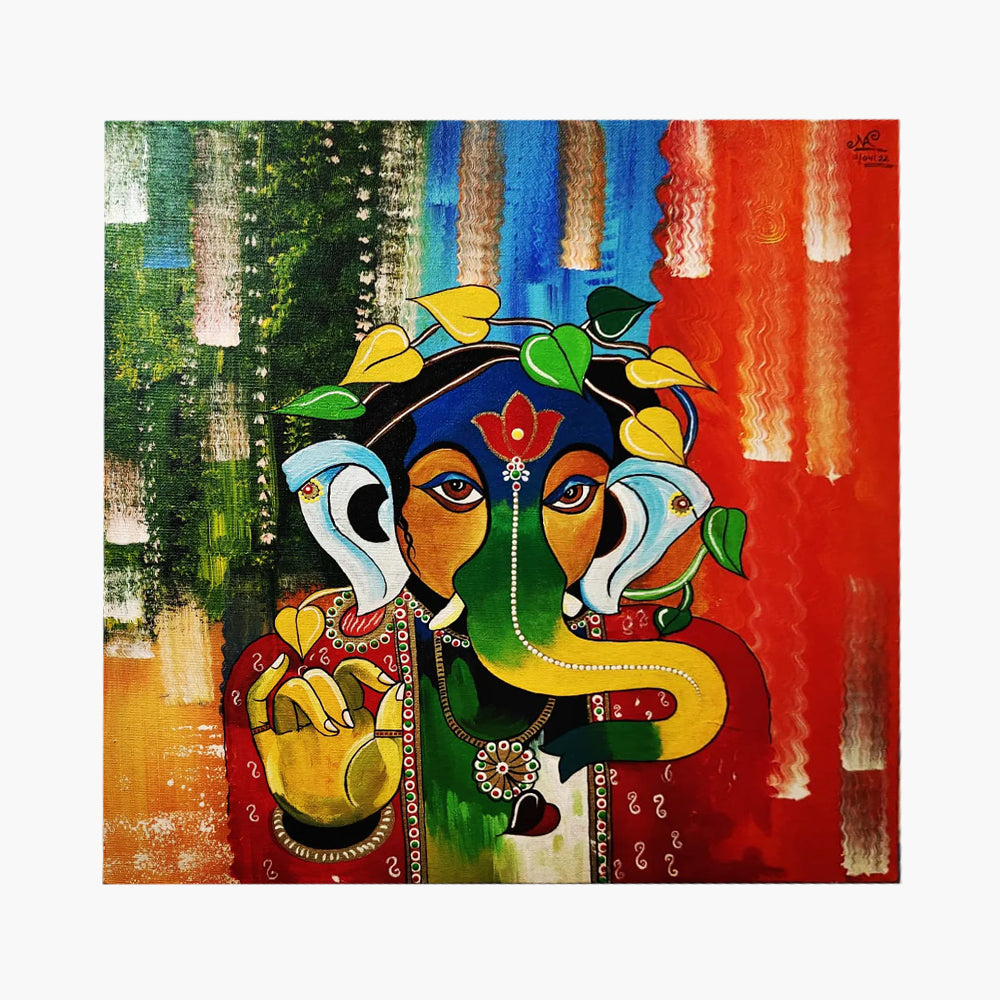 
                  
                    Ganesha Modern Painting
                  
                